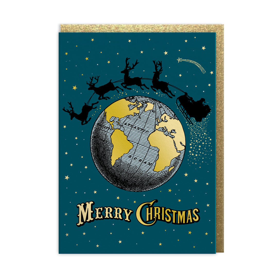 Christmas Globe Greeting Card (13559)