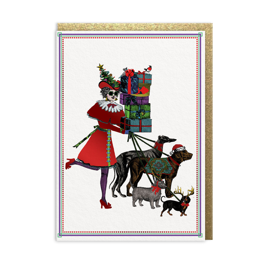 Christmas Shopping Greeting Card (13562)