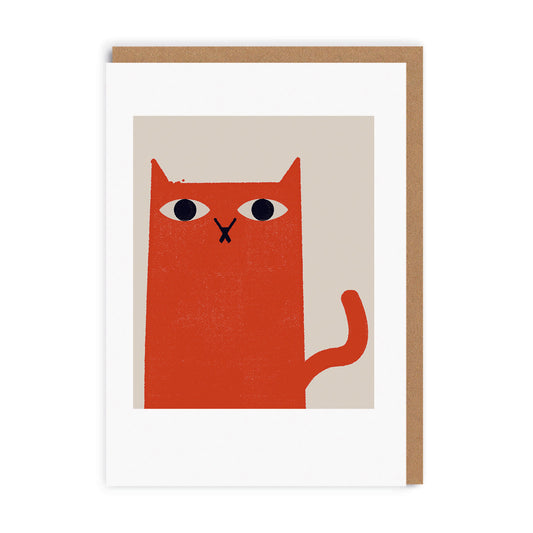 Ginger Cat Greeting Card (7435)