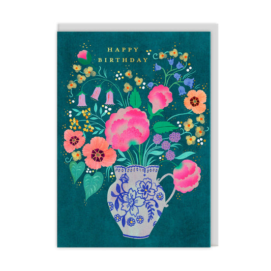 Flower Vase Greeting Card (13307)
