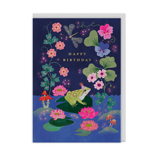 Lilipad Frog Greeting Card (13313)
