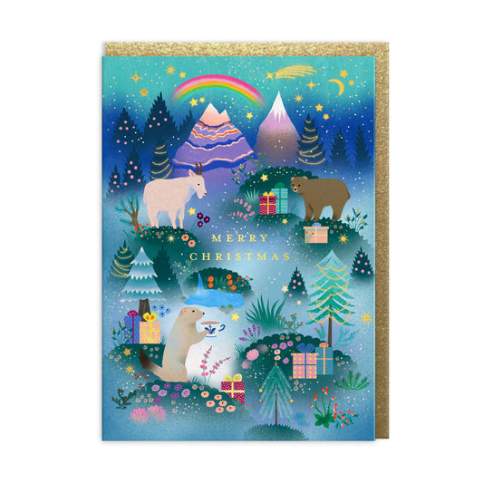 Christmas Mountain Greeting Card (13477)
