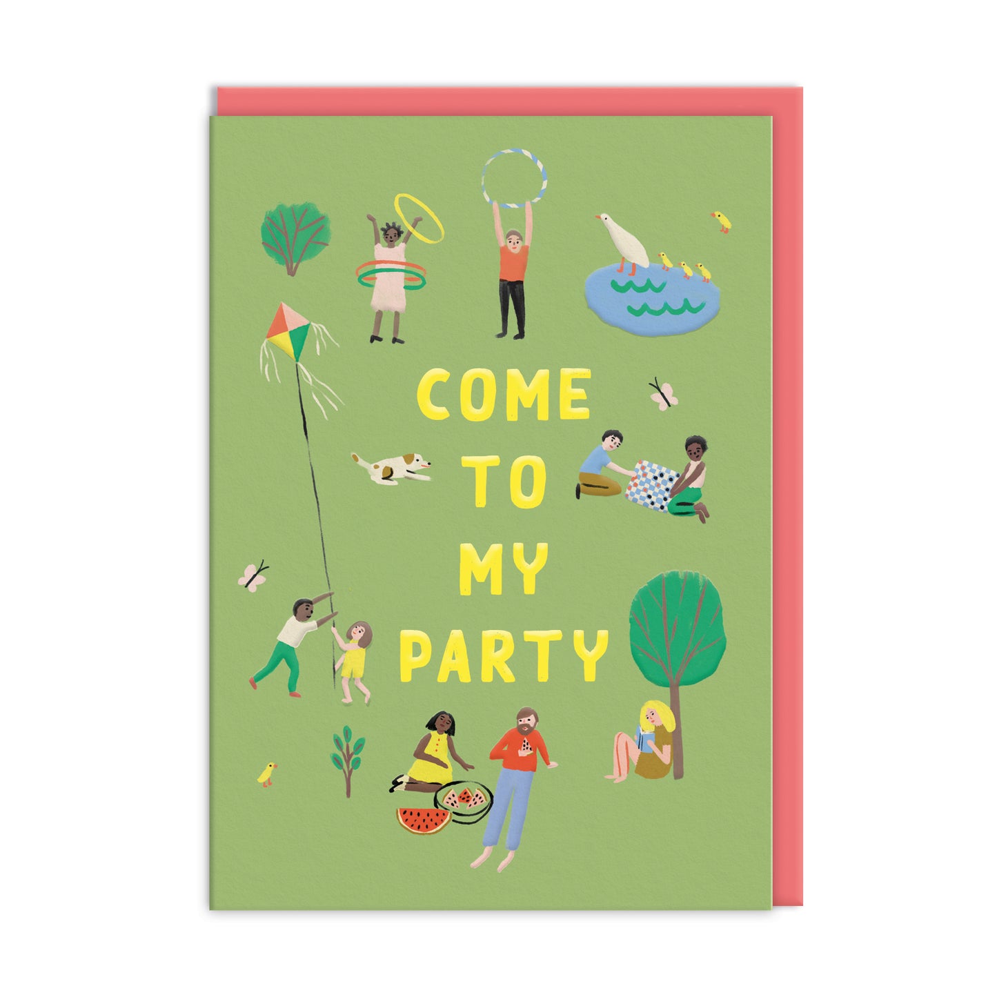 Come To My Party Park Invitation Card Set (10706)