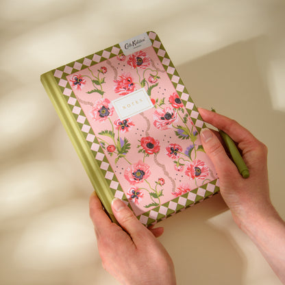 Pink Poppies Hardback Notebook (B6) (13170)