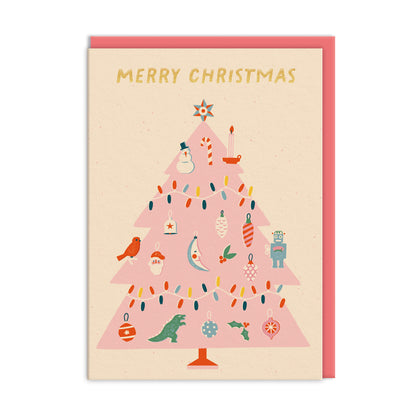 Pink Christmas Tree Charity Card Set (9723)