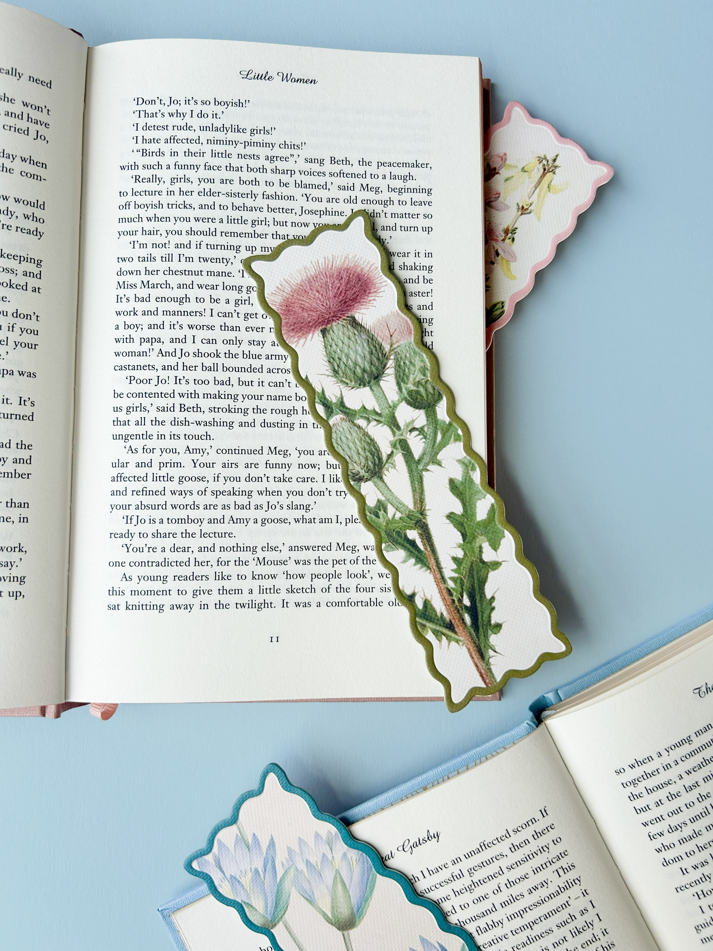 Scalloped Thistle Premium Bookmark (12976)