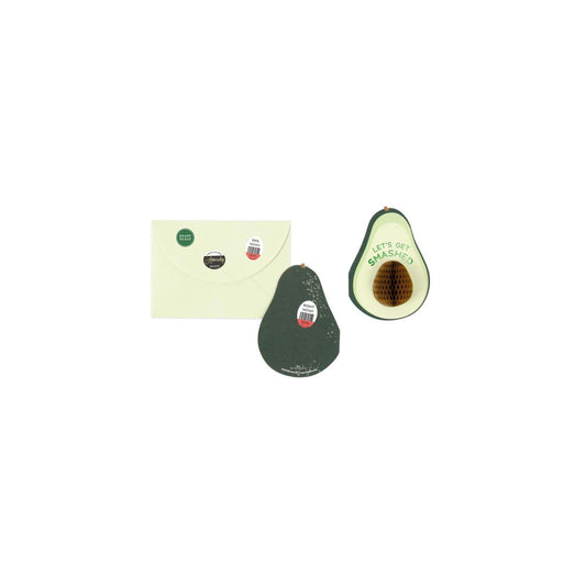 Avocado 3D Layer Greeting Card (9421)