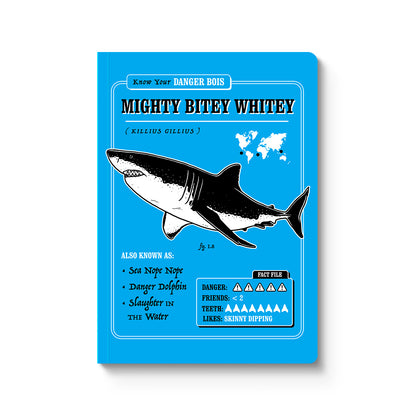 Mighty Bitey Whitey Paperback Notebook (A5) (12153)