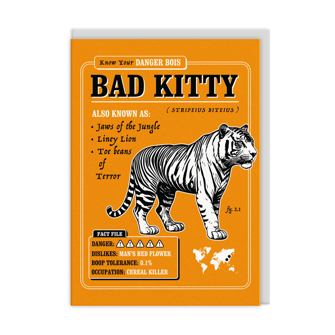 Bad Kitty Greeting Card (12433)