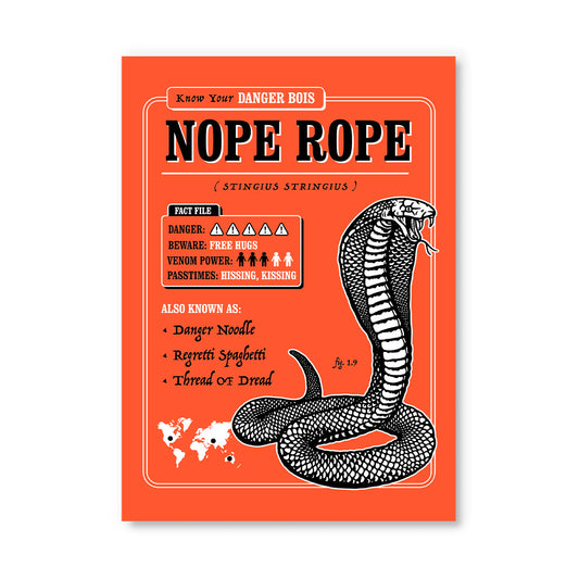 Nope Rope Postcard (12157)