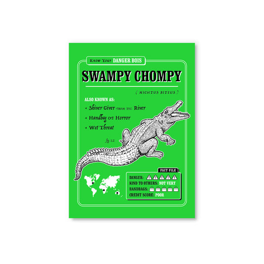 Swampy Chompy Postcard (12158)