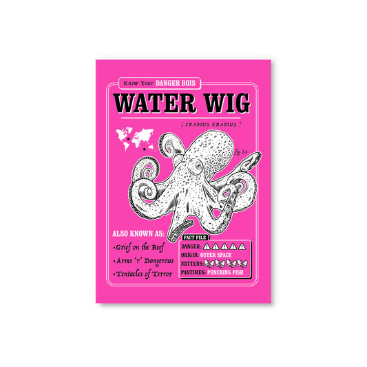 Water Wig Postcard (12161)