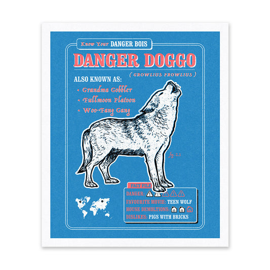 Danger Doggo Riso Print (12x10)(12143)