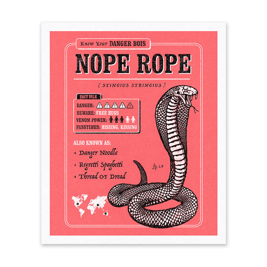 Nope Rope Riso Print (12x10)(12146)