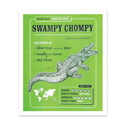 Swampy Chompy Riso Print (12x10)(12147)