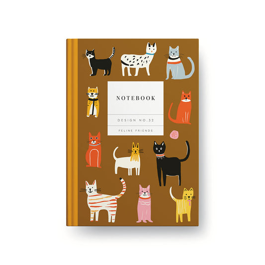 design-no32-feline-friends-hardback-notebook