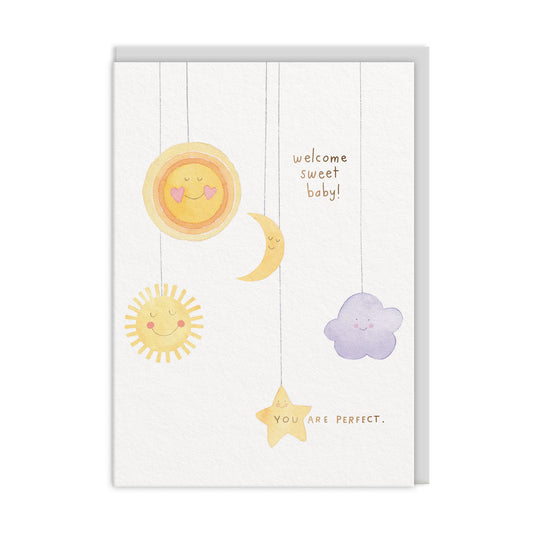 Welcome Sweet Baby Greeting Card (12400)