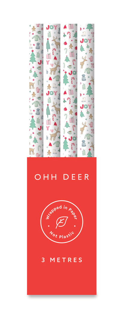 Merry Motif Roll Wrap (13528)