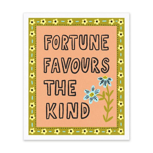 Fortune Favours Riso Print (10x12) (14586)