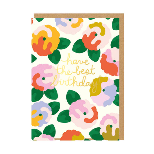 Have the Best Birthday Floral Birthday Card (9442)