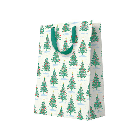 Poinsetta Repeat Large Gift Bag (12270)