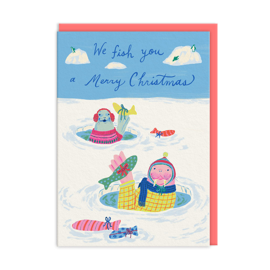 Seals Critters Christmas Card (11569)