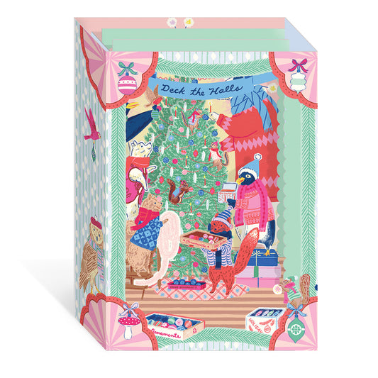 Deck The Halls (3D) Greeting Card (13080)