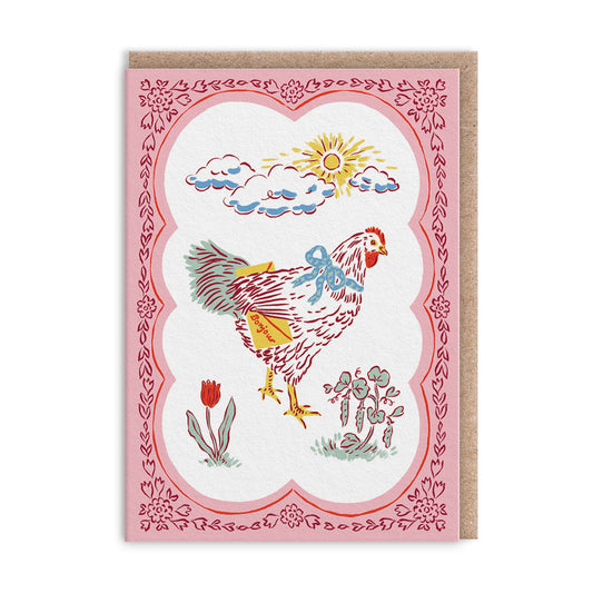 Hen Mini Greeting Card (14004)