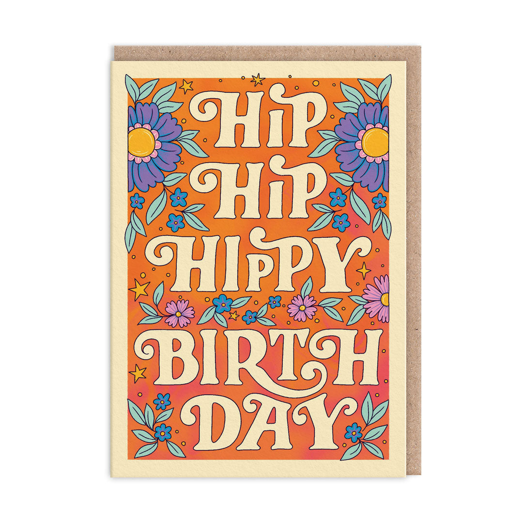 Hip Hip Hippy Birthday Card (11983)