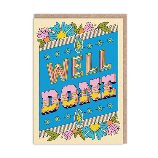 Well Done Lettering Greeting Card (12435)