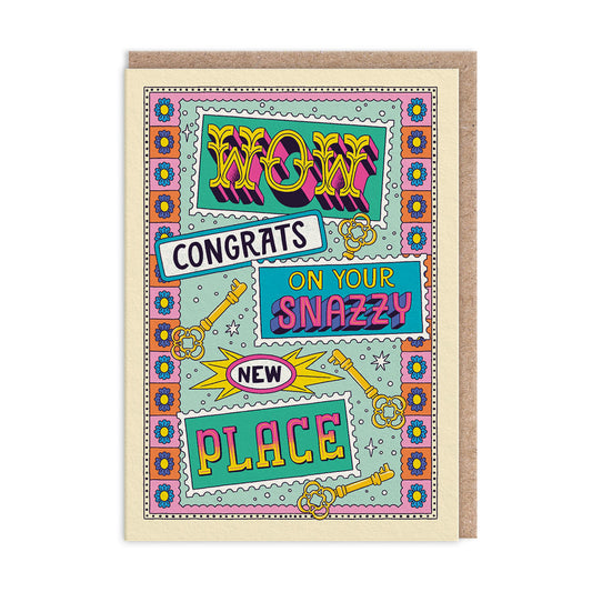 Snazzy New Place Greeting Card (14018)