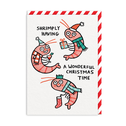 Shrimply Wonderful Christmas Greeting Card (12891)