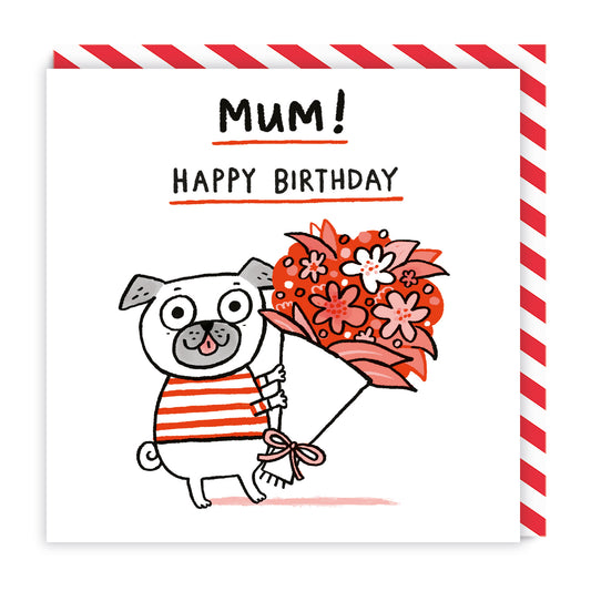 Mum Happy Birthday Pug | Tesco