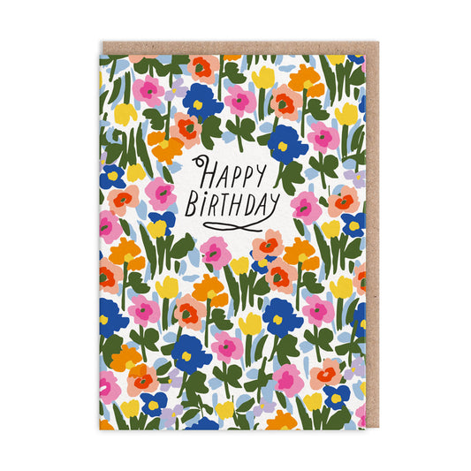 Meadow Flowers Happy Birthday Card (11148)