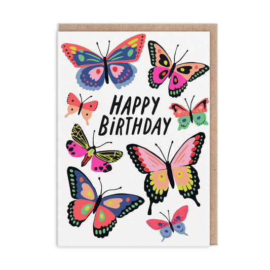 Butterflies Happy Birthday Card (11149)