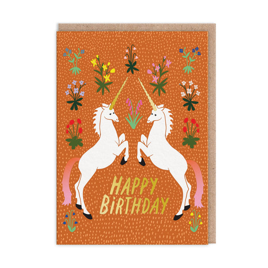 Unicorns Happy Birthday Card (11150)