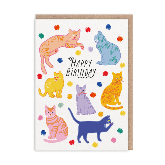Cats Happy Birthday Card (11154)