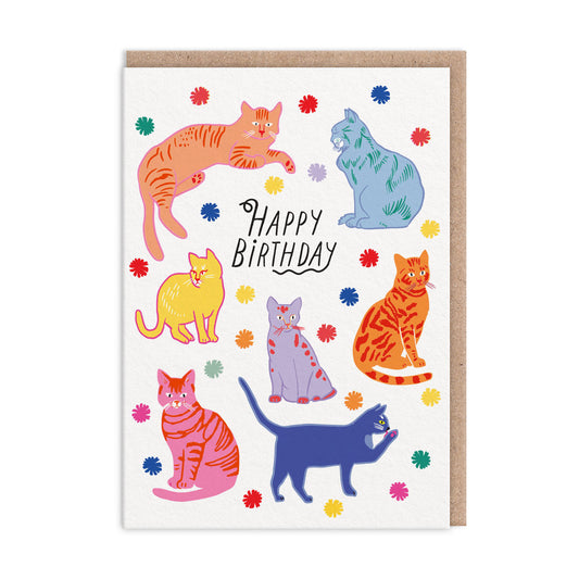 Cats Happy Birthday Card (11154)