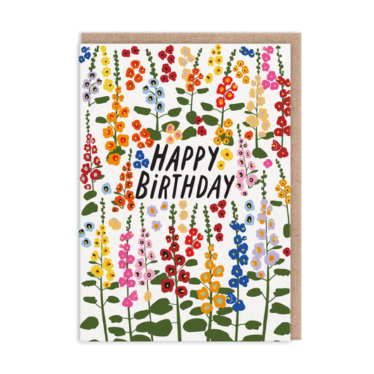 Foxgloves Happy Birthday Card (11158)