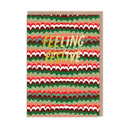 Festive Patterns Packs of 9 Christmas Cards (11559)