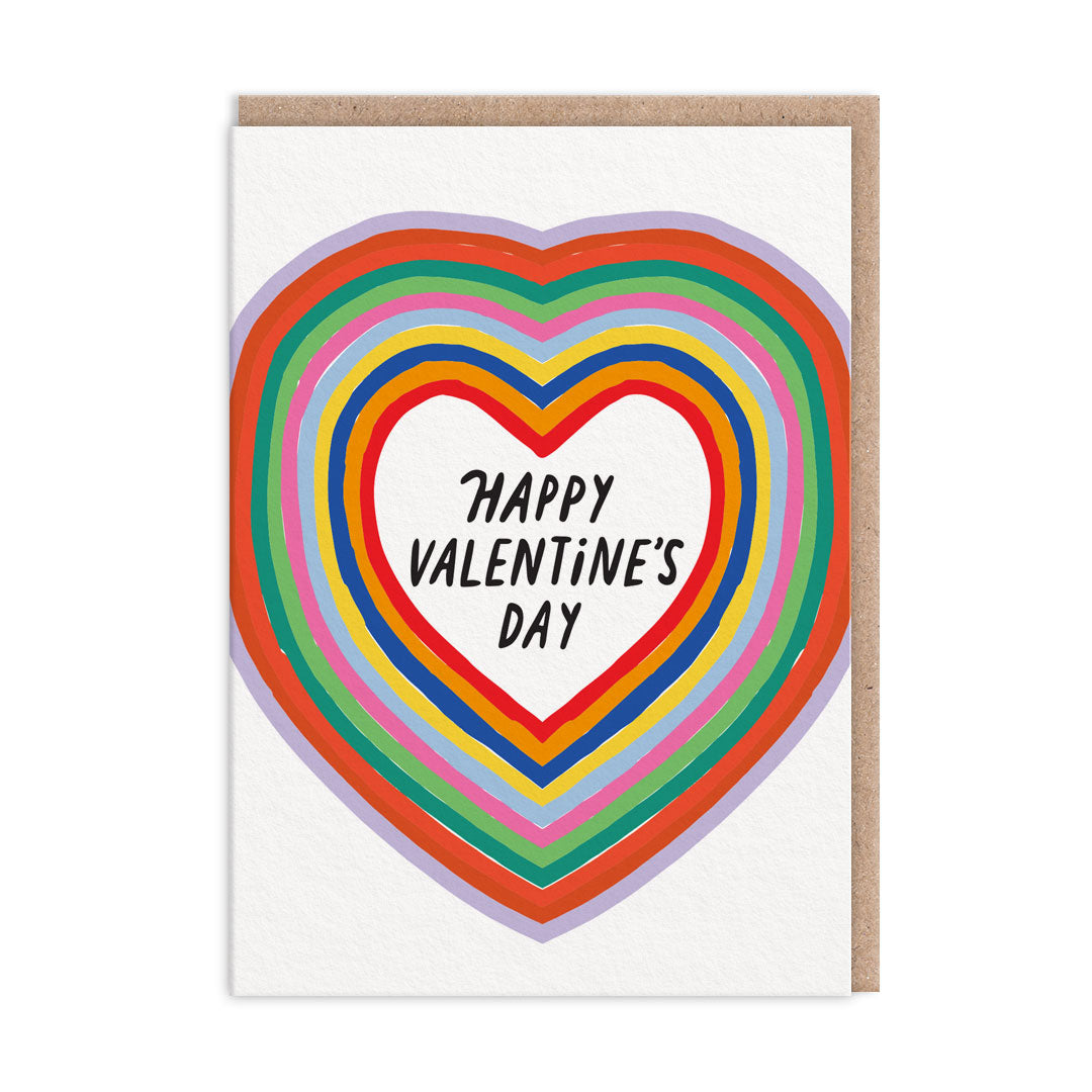 Rainbow Heart Greeting Card (12711)