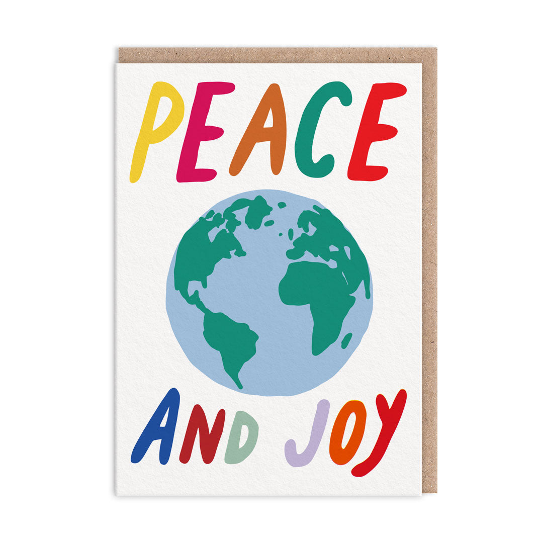 Peace And Joy Christmas Card Greeting Card (12777)