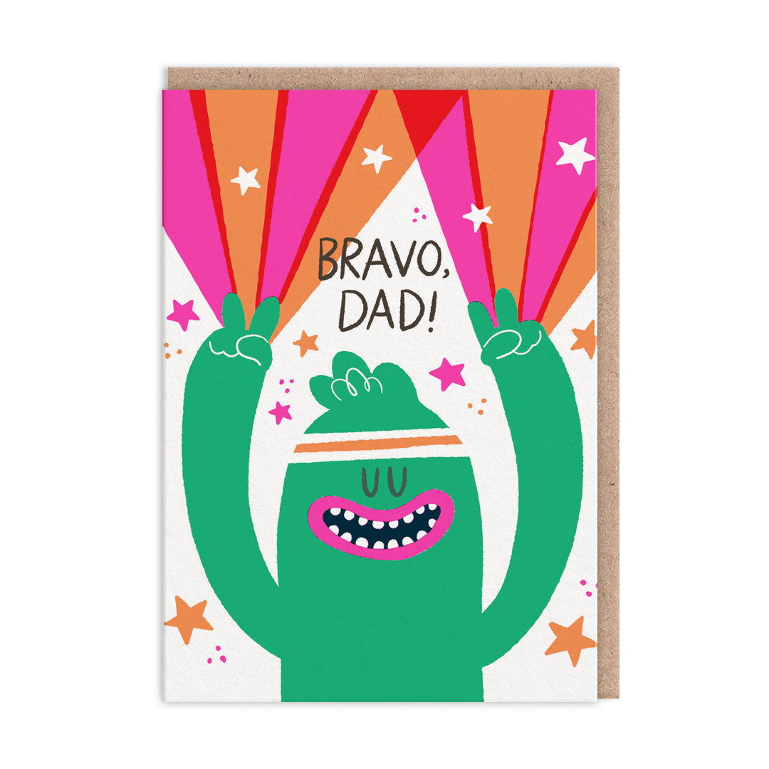 Bravo Dad Moster Father's Day Card (10809)