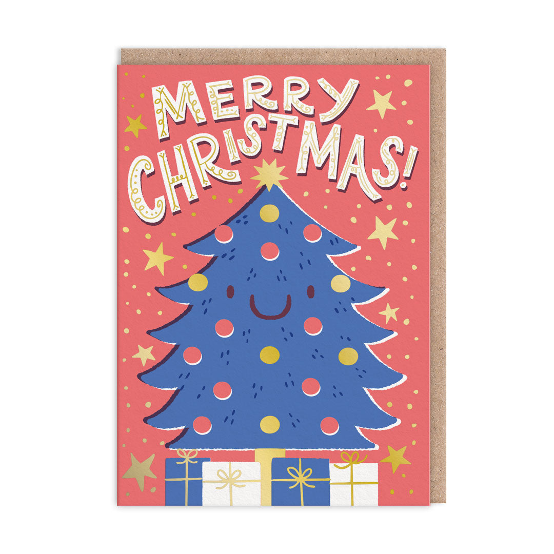 Merry Christmas Tree Greeting Card (13470)