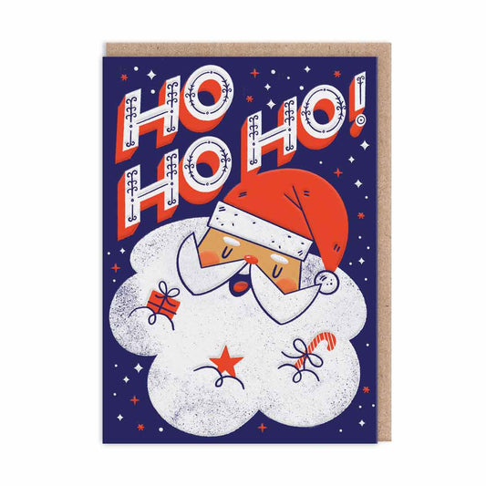 Ho Ho Ho Santa Christmas Card (9692)