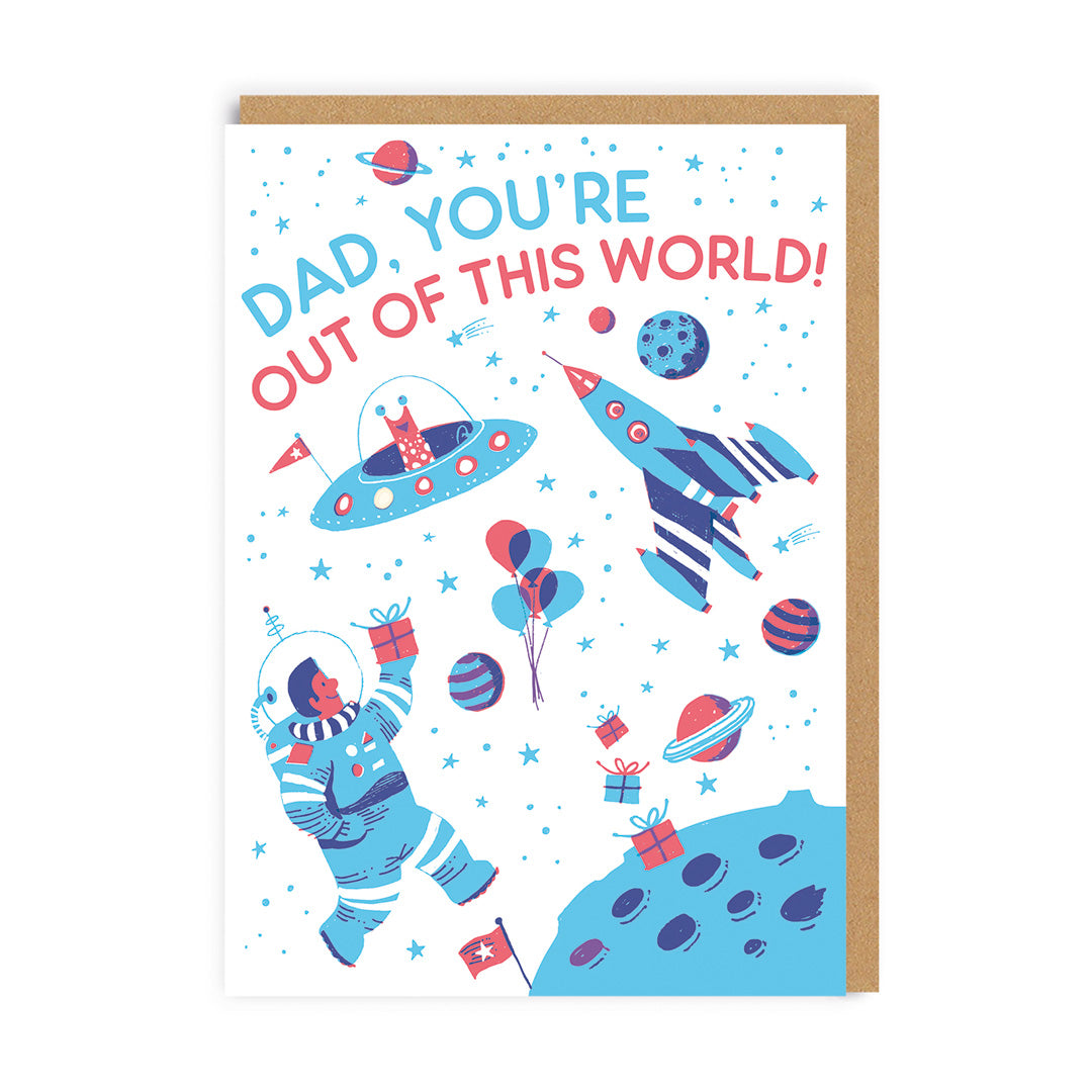 Out of This World Dad Space Father's Day Card