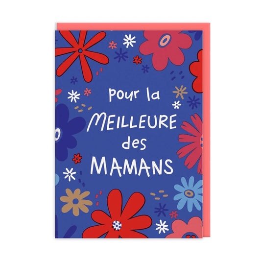 Pour La Meilleure Des Mamans Mum Birthday Floral Greeting Card (13599)