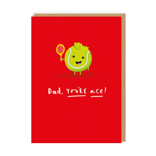 Dad You're Ace Tennis Ball Father's Day Card