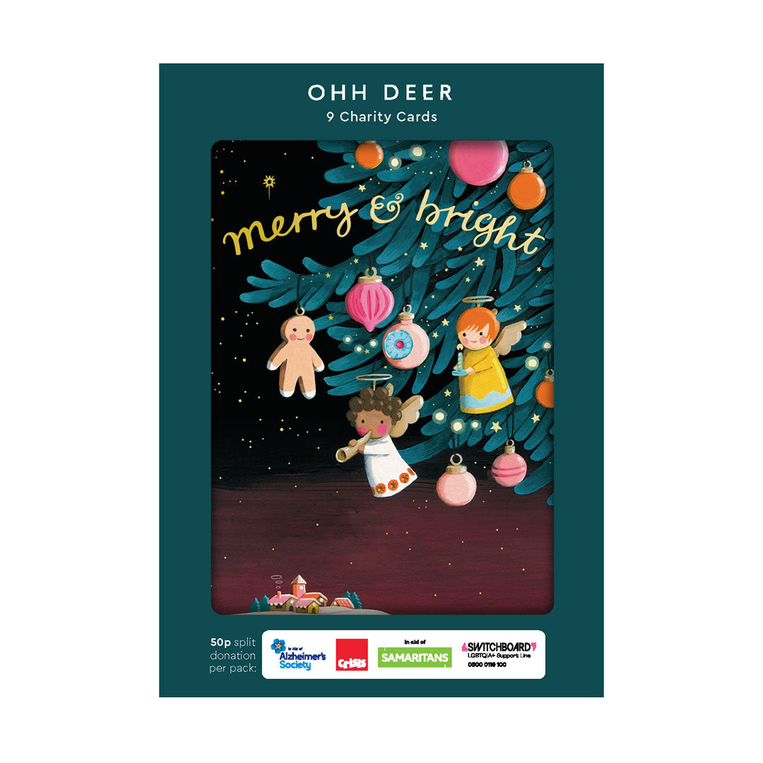 Joo Joo Paper x3 Charity Christmas Cards (Pack of 9) (12806)