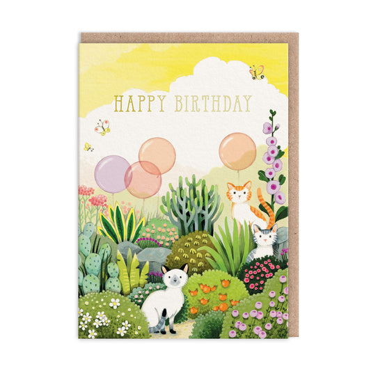 Garden Cats Greeting Card (12250)